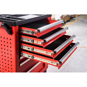 Custom 7 <b>Drawer</b> Garage Steel Tool Cabinets & Hand Sets Workshop Toolbox with <b>Trolley</b> Low Price - Product Image 2