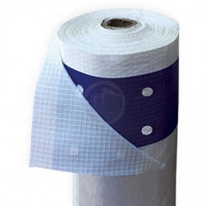 Bâche de protection robuste contre les intempéries, tissée, en poly renforcé, 13x100 pieds, ignifuge, pour auvent extérieur et échafaudage, conforme NFPA-701 - Product Image 1