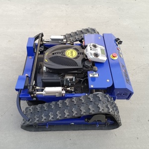 Tondeuses à gazon robotisées à chenilles en caoutchouc les plus vendues et les moins chères, mini-tondeuse robotisée télécommandée pour jardin/ferme - Product Image 1