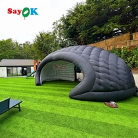 Sayok Free Design Outdoor Club Party Event Half Dome Luna Tente igloo gonflable avec souffleur d'air