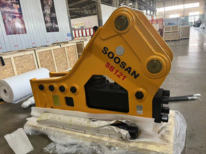 Marteau brise-roche hydraulique silencieux de type triangulaire SB121 pour excavatrice 28-35T, burin de 155 mm, jaune, garantie 1 an, Shandong - Product Image 3