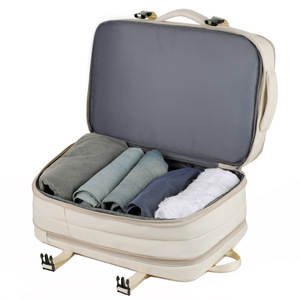 Laptop <b>Backpack</b> 30x45x16cm 180 Degree Opening Expandable Compartment For 16 Inch <b>Computer</b> Travel Business Use Black - Product Image 4