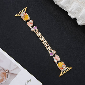 Pour <span class=keywords><strong>Apple</strong></span> <span class=keywords><strong>Watch</strong></span> 10 8 7 6 5 <span class=keywords><strong>4</strong></span> 41 45 42 46mm Ultra 49mm Mode Femmes <span class=keywords><strong>Bracelet</strong></span> En Métal <span class=keywords><strong>Bracelet</strong></span> En Acier Inoxydable - Product Image 5