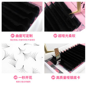 ขนตาปลอม Abonnie ขนาด 8-25 มม. แบบผสม สำหรับต่อขนตาแบบมืออาชีพ - Product Image 2