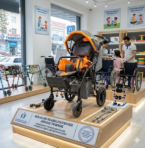 CE All Terrain Adjustable Recliner Standing Frame Tilt-In Space Buggy Cerebral Palsy CP Children Manual Wheelchair For Sale - Product Image 1