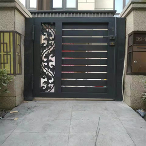 2022 différents modèles de portes en acier, portail moderne irongé, portes coulissantes d'allée rétractable - Product Image 4