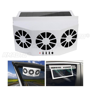 Ventilateur d'échappement solaire pour voiture, refroidisseur de calandre, ventilateur de ventilation automatique, alimentation double mode - Product Image 1