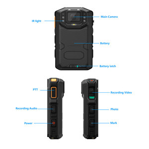 Caméra corporelle 5G NR/SA 2K HD 3000 Mah double batterie EIS 2.8 pouces LCD IP68 niveau Android 11.0 système Qualcomm SM4350 - Product Image 4