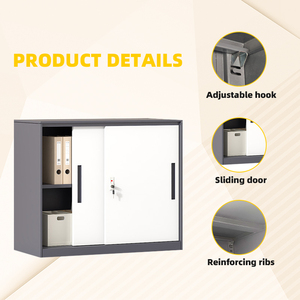 Archivador de acero con puerta corredera con cerradura de llave <span class=keywords><strong>para</strong></span> gabinete inferior de <span class=keywords><strong>Metal</strong></span> de oficina pequeña <span class=keywords><strong>para</strong></span> un almacenamiento eficiente de archivos - Product Image 6