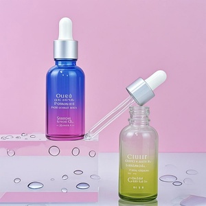 ขวดหยดแบบไล่สีหรูหราสั่งทำพิเศษสำหรับเซรั่มบำรุงผิวและน้ำมันหอมระเหยสำหรับเส้นผม ขวดแก้วขนาด 1 ออนซ์ 30 มล. - Product Image 1