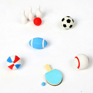 Soododo - Borrador de Goma con Diseño de Dibujos Animados, Serie Deportiva, Desmontable, para Ejercitar la Habilidad Manual, Venta al por Mayor para Niños - Product Image 1