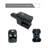 Nouvel adaptateur de chargeur EV CCS2 vers Nacs niveau 2 compatible AC 1000V DC 250A 250Kw, adaptateur CCS Combo2 pour Tesla