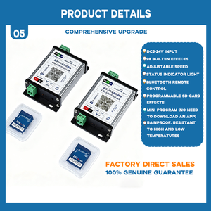 Foxygen T1-2000S-BT 1 Port 128MB-8GB kartu SD pengontrol Bluetooth untuk 1903 2811 strip <span class=keywords><strong>RGB</strong></span> - Product Image 5
