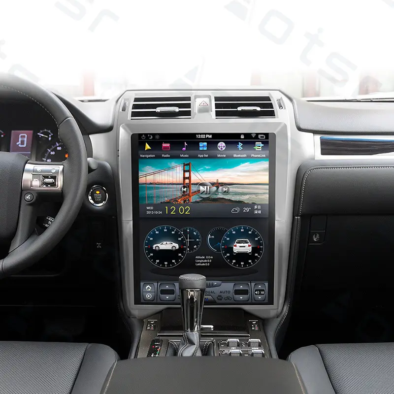 Tesla экран Android автомобильный Радио плеер GPS навигация для Lexus GX400 GX460 2010- 2019 Мультимедиа Стерео