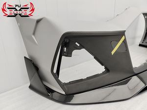 Labbro Anteriore in Fibra di Carbonio PU, Perfettamente Adattabile, per <span class=keywords><strong>Audi</strong></span> <span class=keywords><strong>RS6</strong></span> C8 19+ Stile MSY, Kit Carrozzeria Lowe Lip - Product Image 5