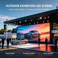Écran LED modulaire pour événements extérieurs, boîtier moulé sous pression, étanche IP65, garantie 2 ans, haute luminosité, mur d'arrière-plan LED géant