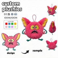 Ours en peluche Shiba Inu personnalisé et moelleux, style dessin animé, avec doublure en maille, design brodé doux, vente en gros disponible