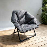 Chaise papillon pliante d'extérieur, chaise lune portable pour camping, dossier confortable, siège de pêche et de repos