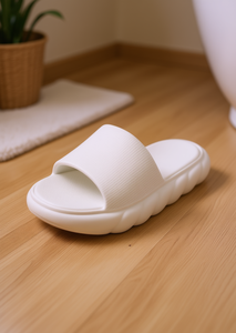 Sandales EVA pour femmes, ultra douces, style nuage, bout ouvert, couleur unie, pantoufles d'été pour la maison, taille 27 - Product Image 2