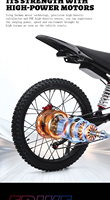 Venta Directa de Fábrica, Bicicleta Eléctrica de Montaña FRIKE, Bicicleta Eléctrica Todoterreno para Adultos, Bicicleta Eléctrica de Cross, Fahrrad Elektro, E-Dirt Bike