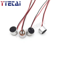 Capsule de microphone à condensateur électret 9x7mm 9767, avec longueur de fil de 9.5CM, 10 pièces/lot