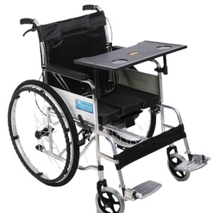 Wheelchair Dining Table Board 52cm X 30cm Anti Slip Thickened Abs <b>Plastic</b> With Support <b>Rods</b> And Clamps For Mobility Devices - Product Image 5