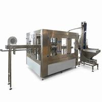 Machine de remplissage d'eau automatique à longue durée de vie 3 en 1 (rinçage, remplissage, bouchage) pour bouteilles PET de production d'eau minérale et pure