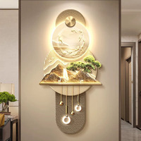 Peinture Murale Directe Usine : Art Paysage Moderne avec LED pour Décoration d'Intérieur, Salon et Couloir