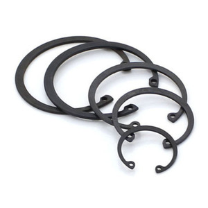 Anneaux de retenue 65MN circlips anneau <span class=keywords><strong>Seeger</strong></span> DIN471/DIN472 revêtement d'oxyde noir personnalisé externe interne en acier aluminium ordinaire - Product Image 6