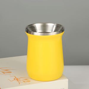 Portable Mini Stainless Steel 8oz <b>Insulated</b> Eggshell Texture <b>Mug</b> - Product Image 4