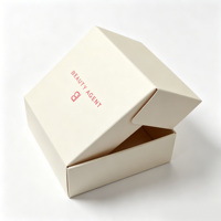 Boîte pliable en carton blanc écologique avec logo, finition mate, pour l'emballage de cosmétiques et produits de beauté destinés aux fabricants