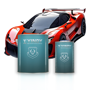 สีอะคริลิคเรซิ่น P21 YINDY 1K สีแดงลาวาเพิร์ล สำหรับพ่นสีรถยนต์ ชนิดน้ำ - Product Image 3
