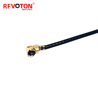 Prise mâle SMA personnalisée en usine vers UFL U.fl avec extension de câble coaxial RF à faible perte de 1.13mm Câbles de communication en queue de cochon OEM