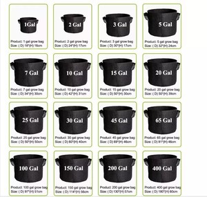 10 gallon dày không dệt tiết kiệm nước sinh thái thân thiện 50cm x 20cm Vòng rau phát triển túi cho phát triển Rau diếp rau bina - Product Image 6