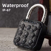 Cadenas électronique intelligent sans clé à empreinte digitale et mot de passe, étanche IP67, mini cadenas numérique à combinaison pour armoire