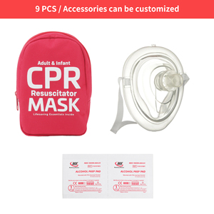 Masker CPR Dewasa dan Anak dengan Katup Tunggal yang Dapat Dilepas untuk Penyelamatan Darurat - Product Image 2
