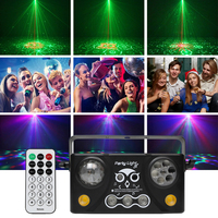 Neue 5 in 1 DJ Disco Licht luces disco teca Laser Bühne RGB LED Projektor Lichter Laser Disco Ball Party Beleuchtung für Nachtclub Bar