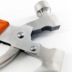 Outdoor Multi-Tool <b>Survival</b> Knife With <b>Axe</b> Pliers Hammer Stainless Steel Wood Handle 80pcs Compact Portable For Home Use - Product Image 3