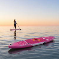 Planche de paddle gonflable en PVC Drop Stitch, stable, 3 ailerons, grande flottabilité, sports nautiques en plein air