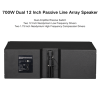 Speaker Dual 12 inci Audio 700W, Speaker Array dua arah tahan air dalam/luar ruangan, sistem suara konser