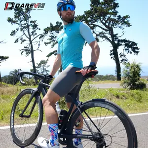 Darevie OEM ODM Professional Short Sleeve Cycling Jersey Custom Pro Team Biking Jersey Men Power Band Cycling Wear