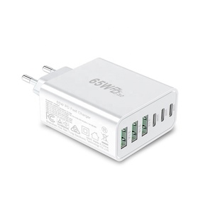 Hnt Gan 65W 6 Cổng Sạc Pd30W 3USB & 3 Loại C Mỹ/EU Cắm Nhanh Chóng Sạc Cho Iphone Samsung Tường Sạc - Product Image 6