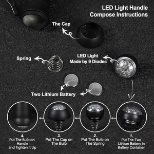 Ô dù tự động gấp 3 chống gió, chống nước, tích hợp đèn LED, có thể dùng làm đèn pin cầm tay - Product Image 4