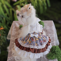 Vêtements d'été élégants et chics pour animaux de compagnie, robe de soirée de luxe Lolita pour chien, mode boutique, réduction en gros