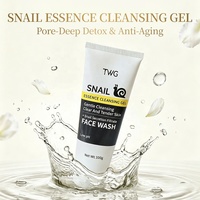 Gel Nettoyant à l'Extrait d'Escargot TWG OEM Factory 100g – Réduit l'Acné, Contrôle le Sébum, Hydratant et Apaisant pour le Visage