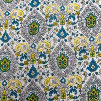 Tissu en coton imprimé floral mini 40s, motif vintage marine, pour robe et chemise femme - Grande Vente