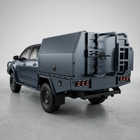 Auvent de camionnette en aluminium, enduit de poudre imperméable, pour camping tout-terrain, utilisation en extérieur