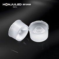 Lentille optique LED COB HONJU HZ-22*H14mm en PMMA avec options de 20/60/90 degrés, indice de protection IP33, efficacité de 92% pour l'éclairage commercial