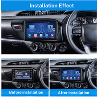 Écran tactile BT WIFI 4G DSP Android voiture Audio stéréo Carplay lecteur vidéo Navigation GPS pour Toyota Fortuner Hilux RHD 2016 ~ 2018
