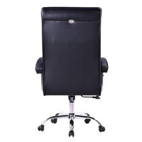 Chaise de bureau ergonomique pivotante confortable et réglable en cuir PU moderne pour cadres, avec fonction massage et élévation